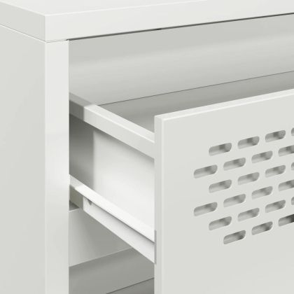 Бюфет, бял, 68x39x58,5 см, студеновалцувана стомана