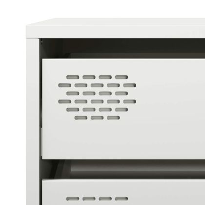 Бюфет, бял, 68x39x58,5 см, студеновалцувана стомана