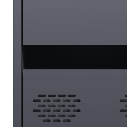 Висок шкаф, антрацит, 68x39x101,5 см, стомана