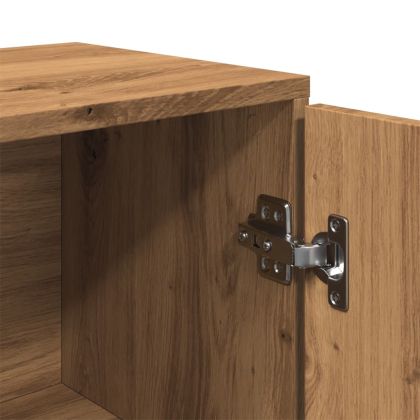 Сайдборд, дъб артизан, 88x30x64 см, инженерно дърво