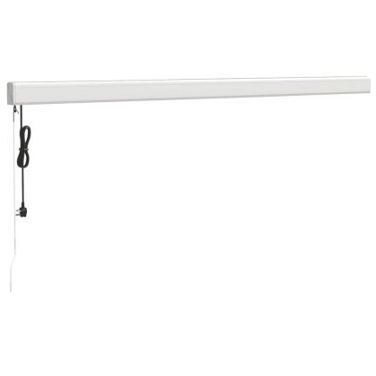 Прибираща се тента синьо и бяло 4x3 м плат и алуминий