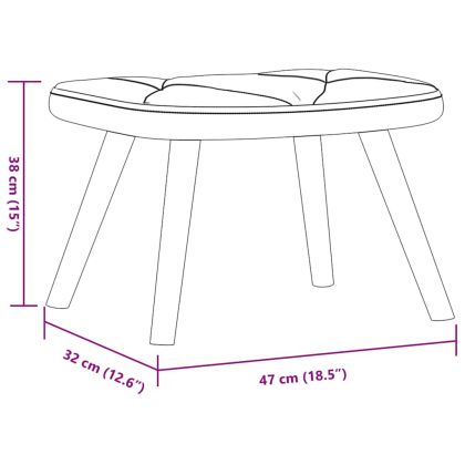 Релакс стол с табуретка, горчица жълто, плат