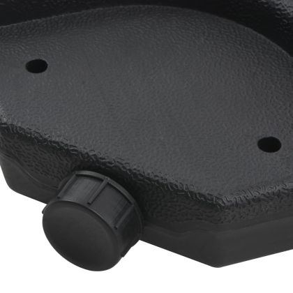 Градински чадър, с преносима основа, антрацит