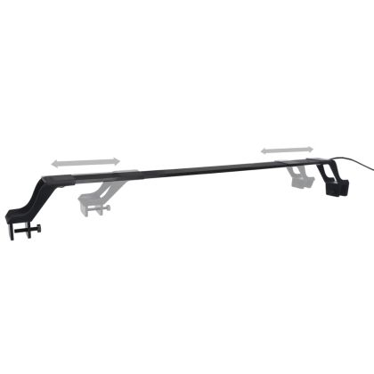 LED лампа за аквариум със скоби, 55-70 см, синьо и бяло