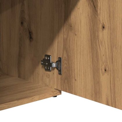 Бюфет, занаятчийски дъб, 91x29,5x75 см, инженерно дърво