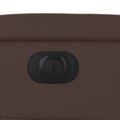 Електрически наклоняем стол, кафяв, изкуствена кожа