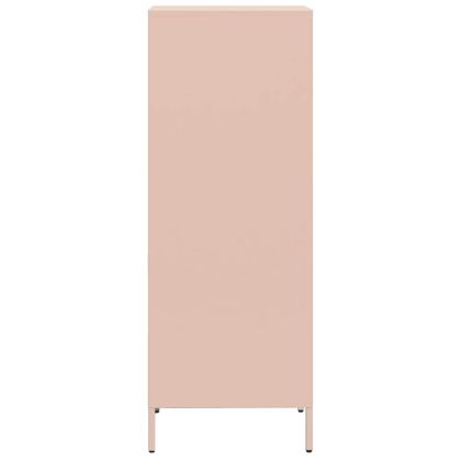 Висок шкаф, розова, 35x39x103,5 см, стомана