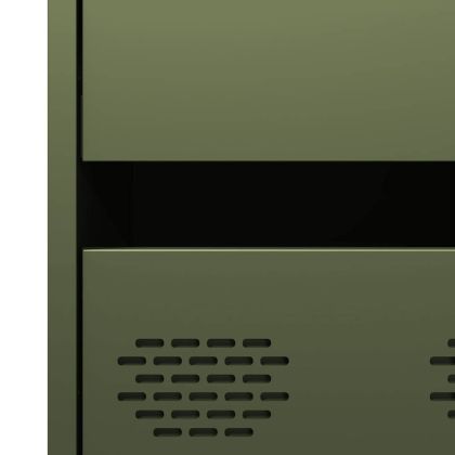 Висок шкаф, маслиненозелен, 68x39x101,5 см, стомана