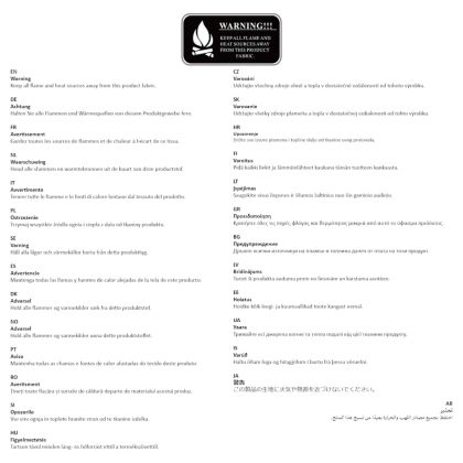 Брезент за къмпинг, син, 430x380x210 см, водоустойчив