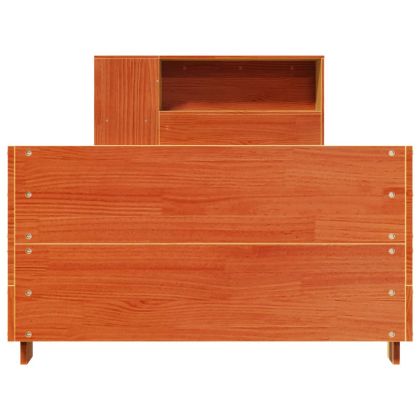 Рамка за легло без матрак, восъчнокафяв, 100x200 см, бор масив