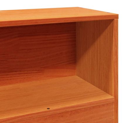 Рамка за легло без матрак, восъчнокафяв, 100x200 см, бор масив