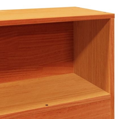 Рамка за легло без матрак, восъчнокафяв, 100x200 см, бор масив