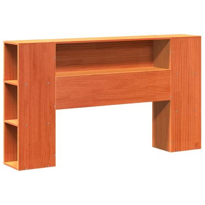 Рамка за легло без матрак, восъчнокафяв, 140x190 см, бор масив