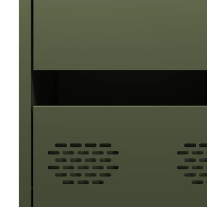 Бюфет, маслиненозелен, 35x39x73,5 см, студеновалцувана стомана