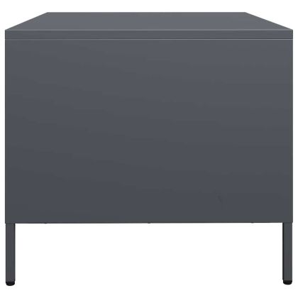 Маса за кафе антрацит 68,5x50x43,5 см студеновалцувана стомана