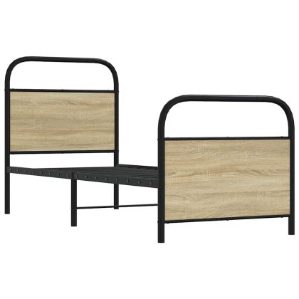 Рамка за легло без матрак 80x200 см дъб сонома инженерно дърво