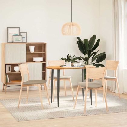 Плот за маса, светлокафяв, 100x50x2 см, дъб масив, овална