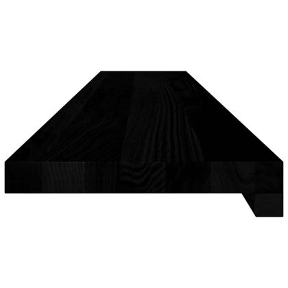 Прозоречни первази, 2 бр, тъмнокафяви, 110x20x2 см, дъб масив