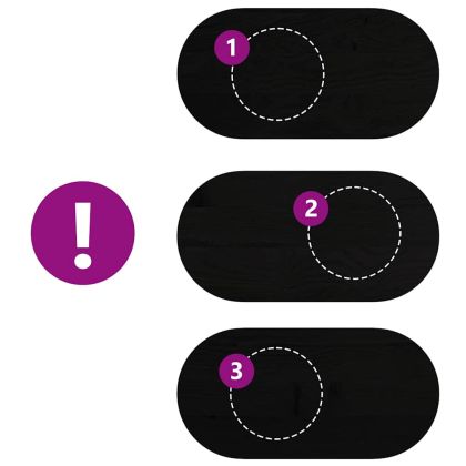 Плот за маса, тъмнокафяв, 100x50x2 см, дъб масив, овална