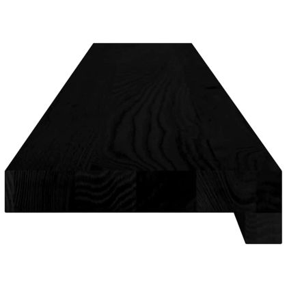 Прозоречни первази, 2 бр, тъмнокафяви, 110x15x2 см, дъб масив