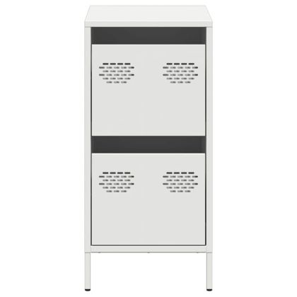 Бюфет, бял, 35x39x73,5 см, студеновалцувана стомана