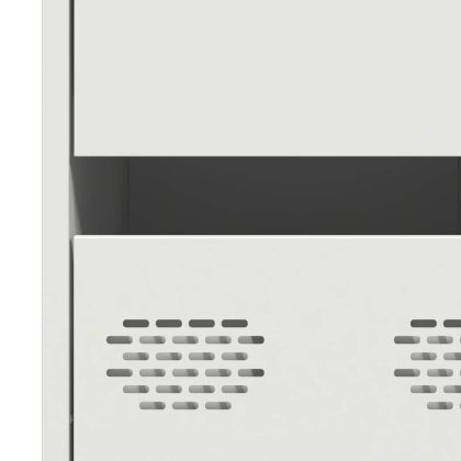 Бюфет, бял, 35x39x73,5 см, студеновалцувана стомана