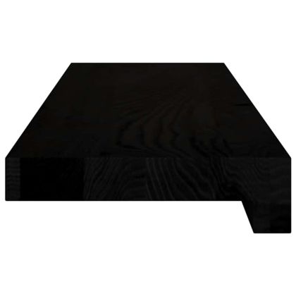 Прозоречни первази, 2 бр, тъмнокафяви, 70x15x2 см, дъб масив