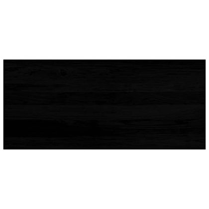 Прозоречни первази, 2 бр, тъмнокафяви, 90x40x2 см, дъб масив