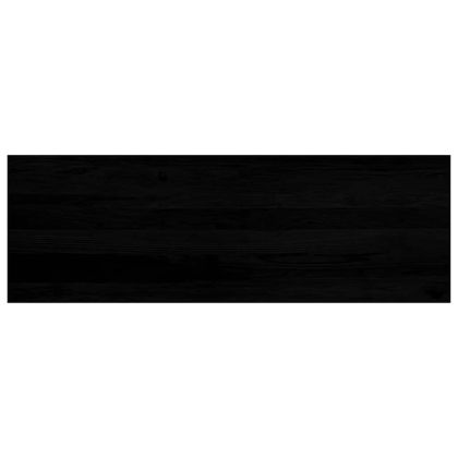 Прозоречни первази, 2 бр, тъмнокафяви, 120x40x2 см, дъб масив