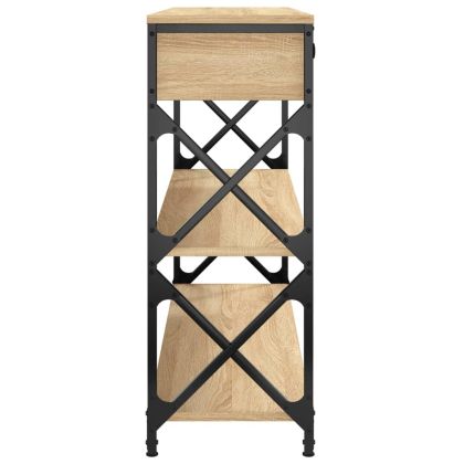 Конзолна маса, дъб сонома, 100x28x75 см, инженерно дърво