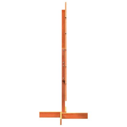 Дървена коледна елха за декорация восъчнокафяв 120 см бор масив