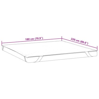 Протектор за матрак, бял, 180x220 см, водоустойчив