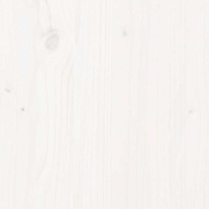 Дървена коледна елха за декорация бял 150 см борово дърво масив