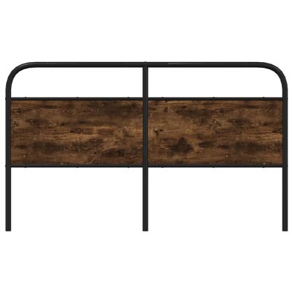 Горна табла, опушен дъб, 160 см, стомана и инженерно дърво