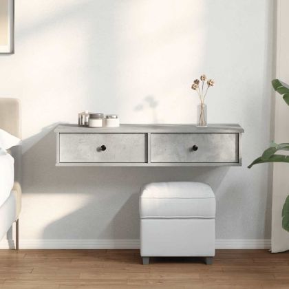 Стенен рафт с чекмеджета 100x37,5x19 см инженерно дърво