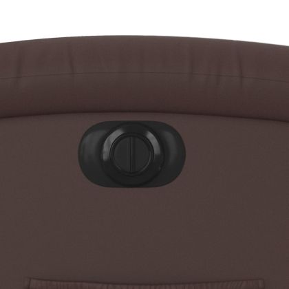 Електрически наклоняем стол, кафяв, изкуствена кожа