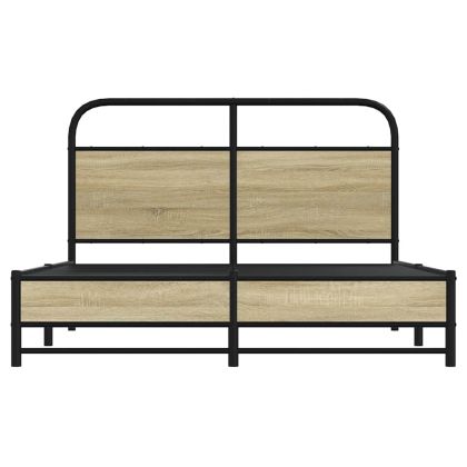 Рамка за легло без матрак 120x190 см дъб сонома инженерно дърво