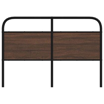 Горна табла, кафяв дъб, 140 см, стомана и инженерно дърво