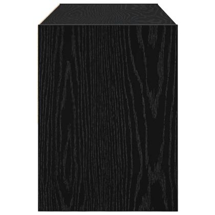 Стелаж за обувки, стифиращи, черен дъб, 89,5x30x40 см