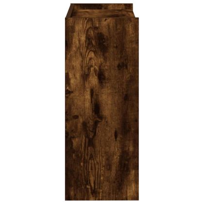 Шкаф за обувки, опушен дъб, 60x25x62 см, инженерно дърво