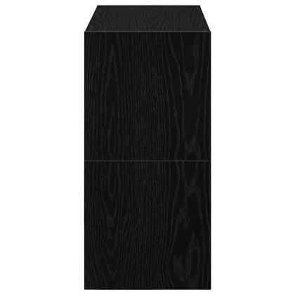 Поставки за обувки, 2 бр, стифируеми, черен дъб, 60x30x30,5 см