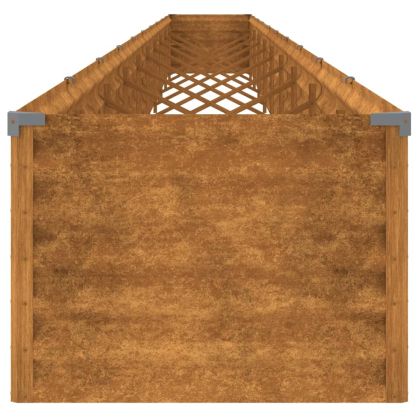 Градинска повдигната леха 960x50x36 см кортенова стомана