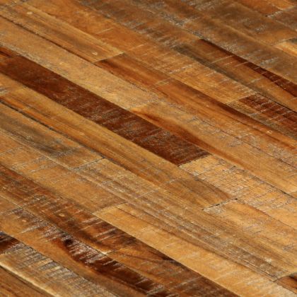 Трапезна маса, регенерирано дърво и стомана, 180x90x76 cм