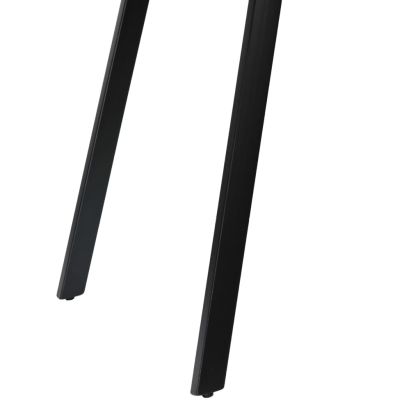 Трапезна маса, регенерирано дърво и стомана, 180x90x76 cм