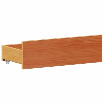 Легло с етажерка за книги, без матрак, 200x200 см, бор масив