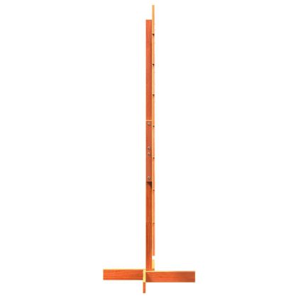 Дървена коледна елха за декорация восъчнокафяв 150 см бор масив