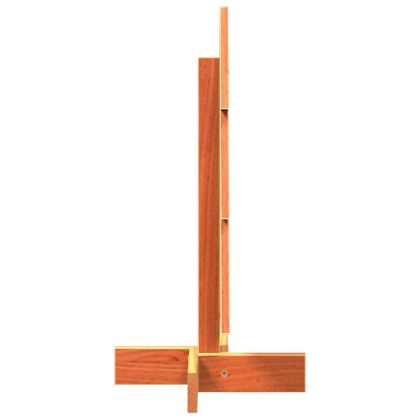 Дървена коледна елха за декорация восъчнокафяв 60 см бор масив