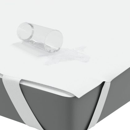 Протектор за матрак, бял, 160x200 см, водоустойчив