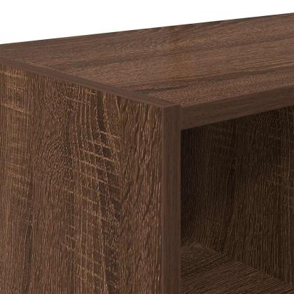 Стелаж за обувки, стифиращи, кафяв дъб, 89,5x30x40 см