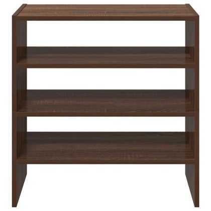 Поставки за обувки, 2 бр, стифируеми, кафяв дъб, 60x30x30,5 см